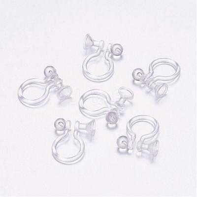 Plastic Clip-on Earring Findings KY-P007-E01-1