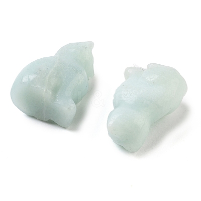 Natural Flower Amazonite Carved Figurines DJEW-L023-B11-1