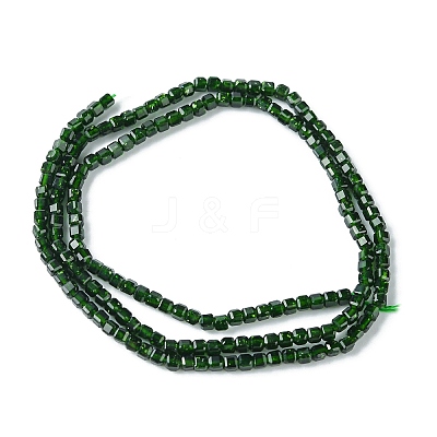 Synthetic Green Goldstone Beads Strands G-F748-P03-01-1