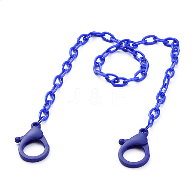 Personalized ABS Plastic Cable Chain Necklaces NJEW-JN02850-05-1