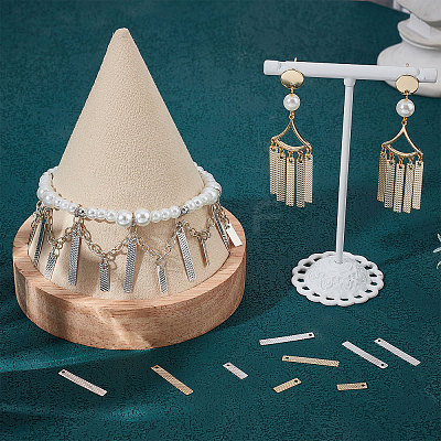 100Pcs 4 Style Brass Pendants KK-BBC0005-59-1