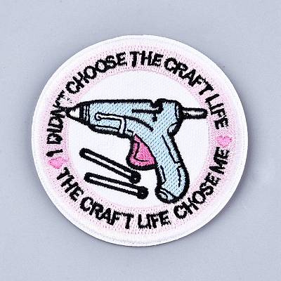 Computerized Embroidery Cloth Iron on/Sew on Patches DIY-M006-04-1