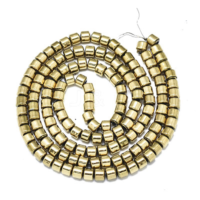 Electroplate Non-magnetic Synthetic Hematite Beads Strands X-G-S352-73-1