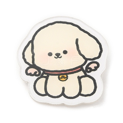 Dog Angel Acrylic Brooches JEWB-P018-01B-1