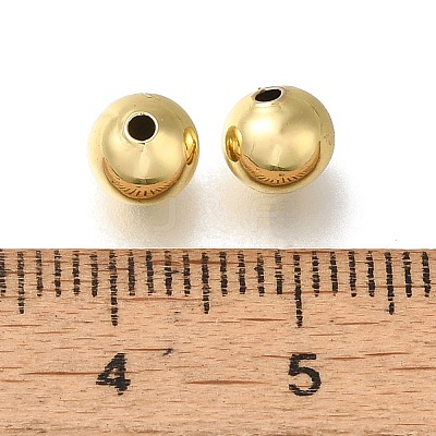 Rack Plating Brass Beads KK-K373-08C-G-1