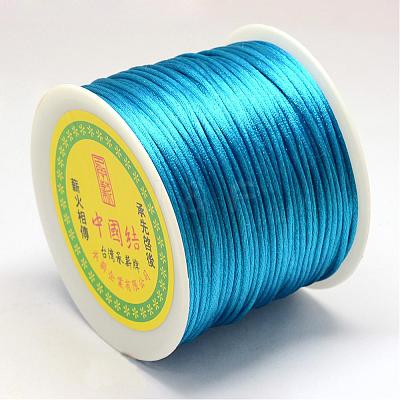Nylon Satin Rattail Cords NWIR-R025-1.0mm-374-1