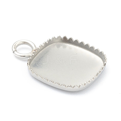 Tarnish Resistant 304 Stainless Steel Pendant Cabochon Settings STAS-H143-29P-1
