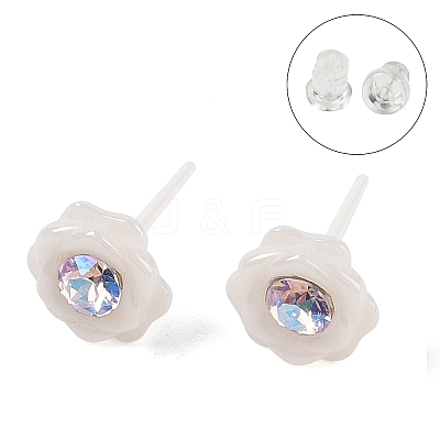 Hypoallergenic Bioceramics Zirconia Ceramic Stud Earrings EJEW-C111-10B-1