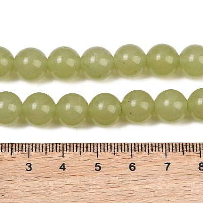 Natural Dyed White Jade Beads Strands GG-CBAEB22-B01-10mm-05-1