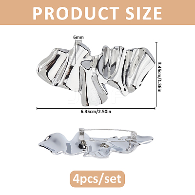 4Pcs Alloy Lapel Pins for Backpack Clothes JEWB-FH0003-26P-1