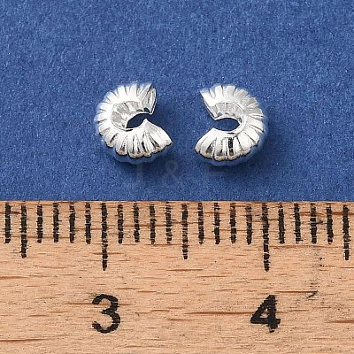 Brass Crimp Beads Covers FIND-Z039-13B-S-1