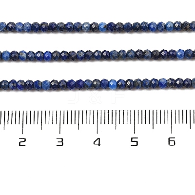 Dyed Natural Lapis Lazuli Beads Strands G-K376-B05-01-1