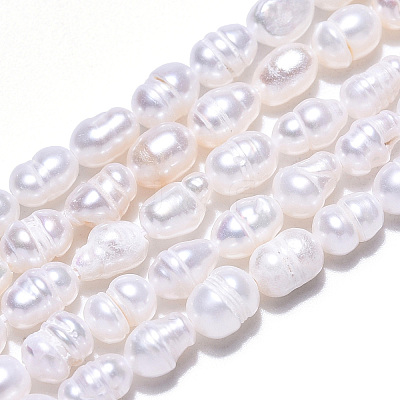 Natural Cultured Freshwater Pearl Beads Strands PEAR-N012-03K-1