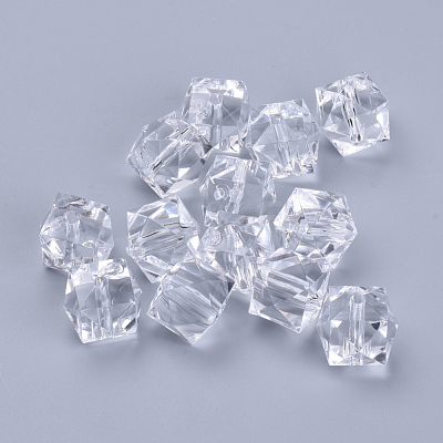 Transparent Acrylic Beads X-TACR-Q259-8mm-V01-1