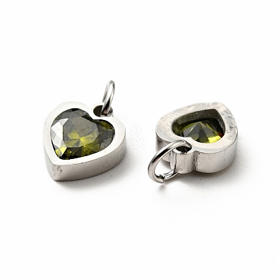 304 Stainless Steel Pendants STAS-D189-06P-1