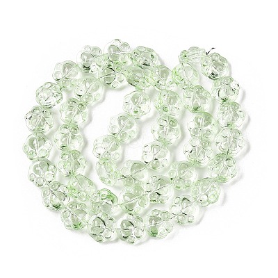 Transparent Electroplate Glass Beads Strands EGLA-T021-12D-1