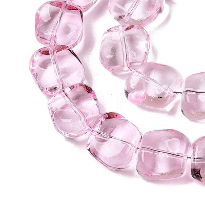 Electroplate Glass Beads Strands EGLA-N012-07G-1