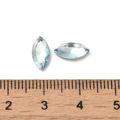 Glass Rhinestone Cabochons RGLA-P037-09B-D202-1