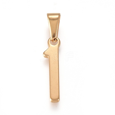 304 Stainless Steel Pendants STAS-L210-05H-G-1