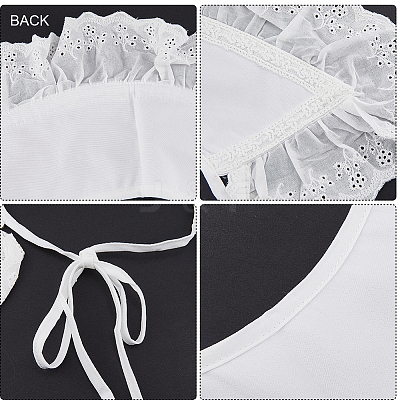 1Pc Detachable Polyester Lady's False Collars AJEW-GF0007-69-1