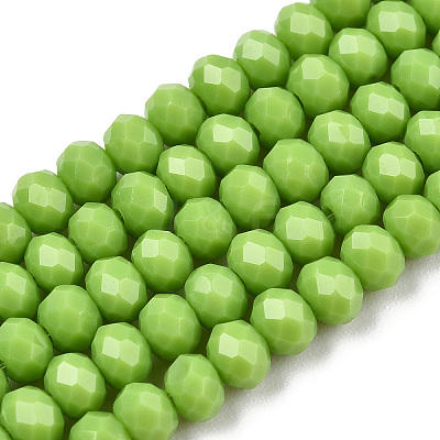 Opaque Solid Color Glass Beads Strands EGLA-A034-P3mm-D30-1