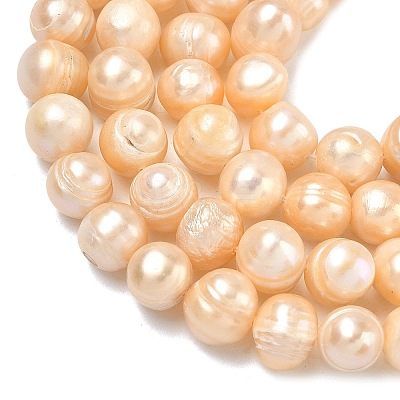 Natural Cultured Freshwater Pearl Beads Strands PEAR-L034-12E-1