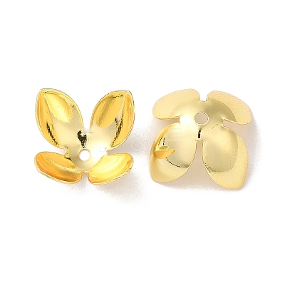 Rack Plating Brass Flower Bead Caps KK-K381-06B-G01-1