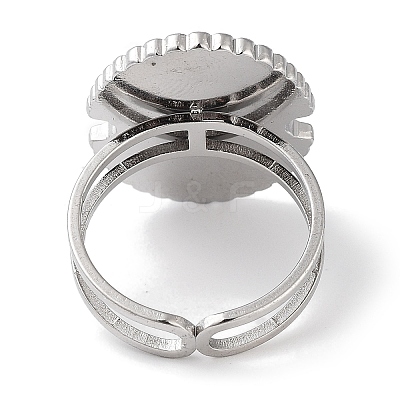 Ion Plating(IP) 304 Stainless Steel Ring RJEW-B059-07P-05-1