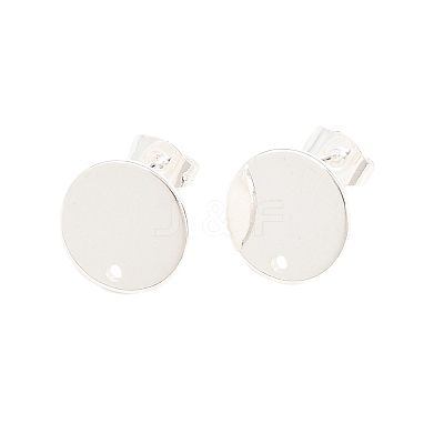 Ion Plating(IP) 304 Stainless Steel Stud Earring Findings STAS-G178-01S-12mm-1