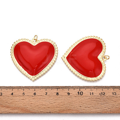 Iron Enamel Pendants IFIN-K339-05G-01-1