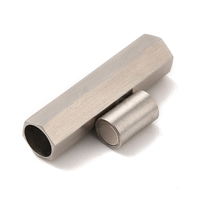Non-Tarnish 304 Stainless Steel Matte Magnetic Clasps STAS-M308-07A-1