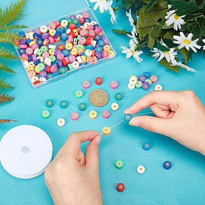 5 Strands Handmade Polymer Clay Beads Strands CLAY-NB0001-46-1