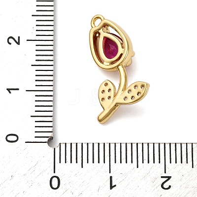 Brass Micro Pave Cubic Zirconia Pendants KK-I276-04G-04A-1