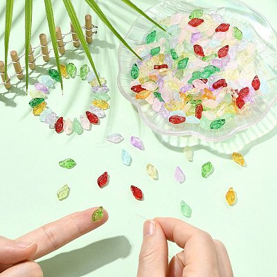 200Pcs 14 Colors Glass Beads GLAA-CJ0002-85-1