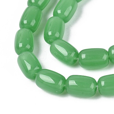 Imitation Jade Glass Beads Strands GLAA-T028-14J-A03-1