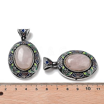 Natural Rose Quartz Pendants FIND-A041-01AS-06-1