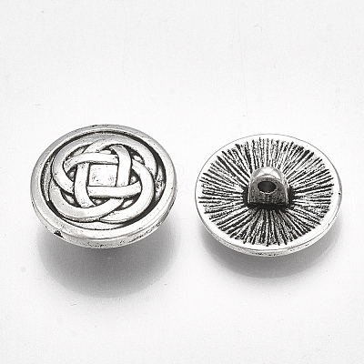 Tibetan Style Alloy Shank Buttons LS-TIBE-31215-060AS-RS-1