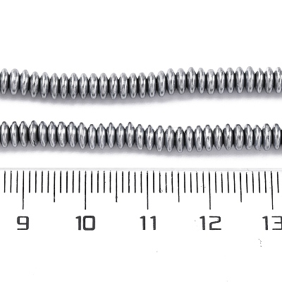 Electroplated Non-magnetic Hematite Beads Strands G-P571-B01-01E-1