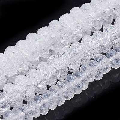 Synthetic Crackle Quartz Beads Strands X-G-S285-08-1