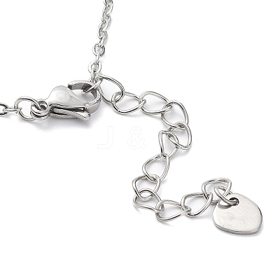 Tarnish Resistant 201 Stainless Steel Link Bracelets with Cable Chains BJEW-P297-01P-B-1