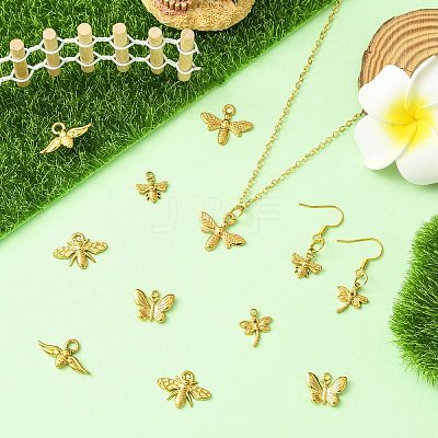 12Pcs 6 Styles 304 Stainless Steel Pendants STAS-CJ0003-20-1