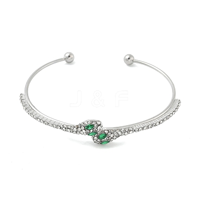 Aloy Rhinestone Cuff Bangles LS-BJEW-H206-03P-1