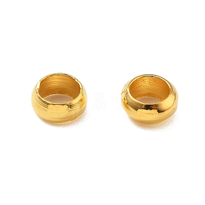 Brass Crimp Beads KK-S509-01G-05-1