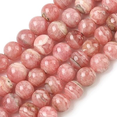 Natural Argentina Rhodochrosite Beads Strands G-L554-03A-02-1