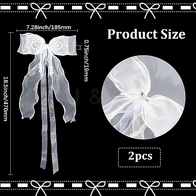 Bowknot Lace Brooches for Clothes JEWB-WH20014-06A-1