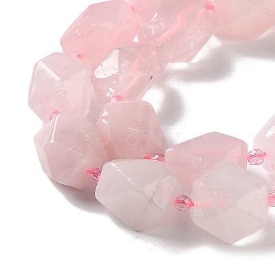 Natural Rose Quartz Beads Strands G-C182-30-02-1