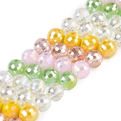 Electroplate Glass Bead Strands GLAA-Z006-01A-1