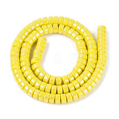 AB Color Plated Opaque Glass Beads Strands LS-GLAA-T026-3x6mm-P12-1