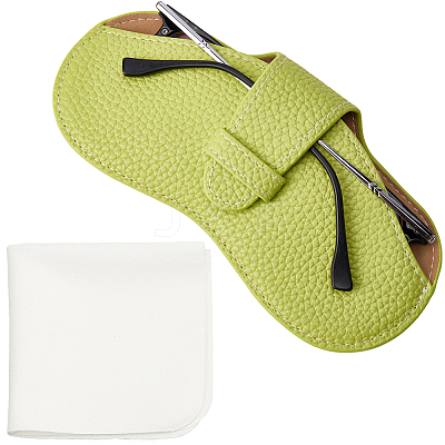 1Pc PU Leather Glasses Case AJEW-CN0004-50D-1