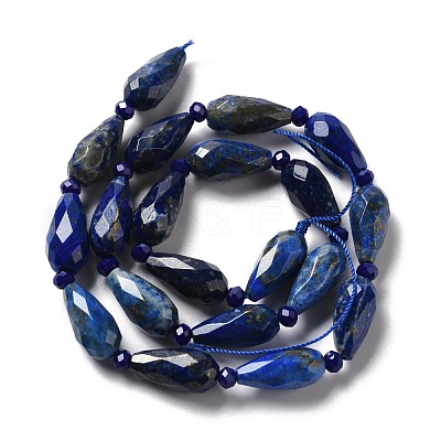 Natural Lapis Lazuli Beads Strands G-B028-A12-1